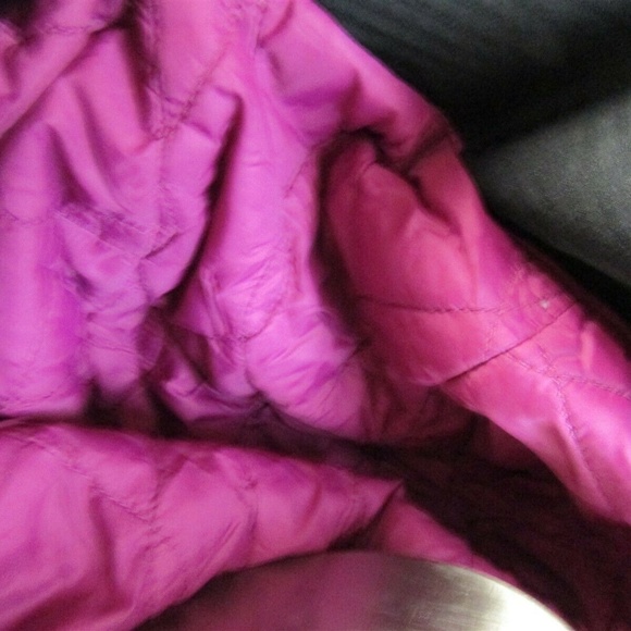 REI Nylon W/ Purple Lined Hooded Ski Jacket Parker - Picture 3 of 7